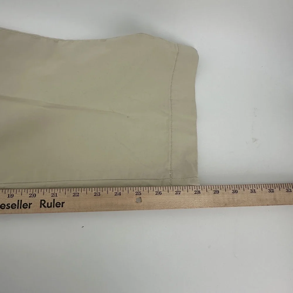 Polo Ralph Lauren Pants Mens 40/30 Tan Solid Stretch Straight Fit Modern New